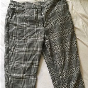 Plaid Slacks Ankle Length